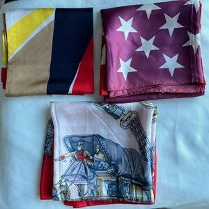 Vintage Bundle of 3 Silk Scarf